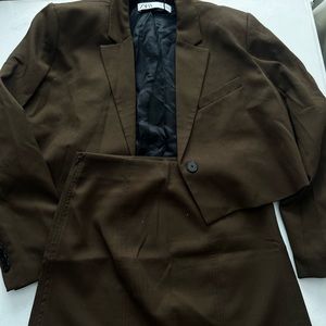 Zara blazer + skirt set